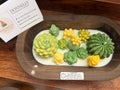 Succulent Dough Bowl Candle - Yellow